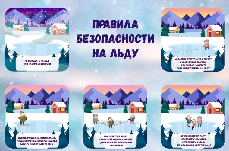 Беседа о безопасности на льду..